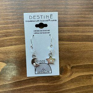 NWT Destine Moon and Star Earrings